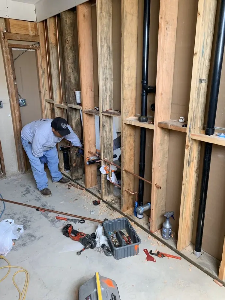 Commercial rough-in plumbing for Gas Line Repair in East Pikeland